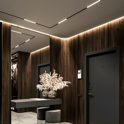 [Open-Box] Mini Recessed Invisible LED Strip Lights Under Cabinet Lighting Linear Lights