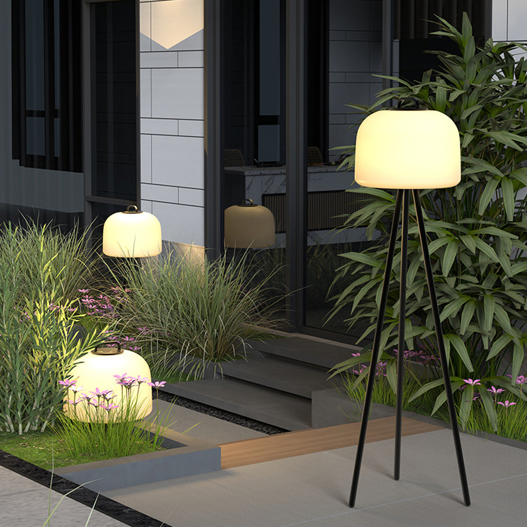 Waterproof Outdoor Floor Lamps Garden Decor Metal Light
