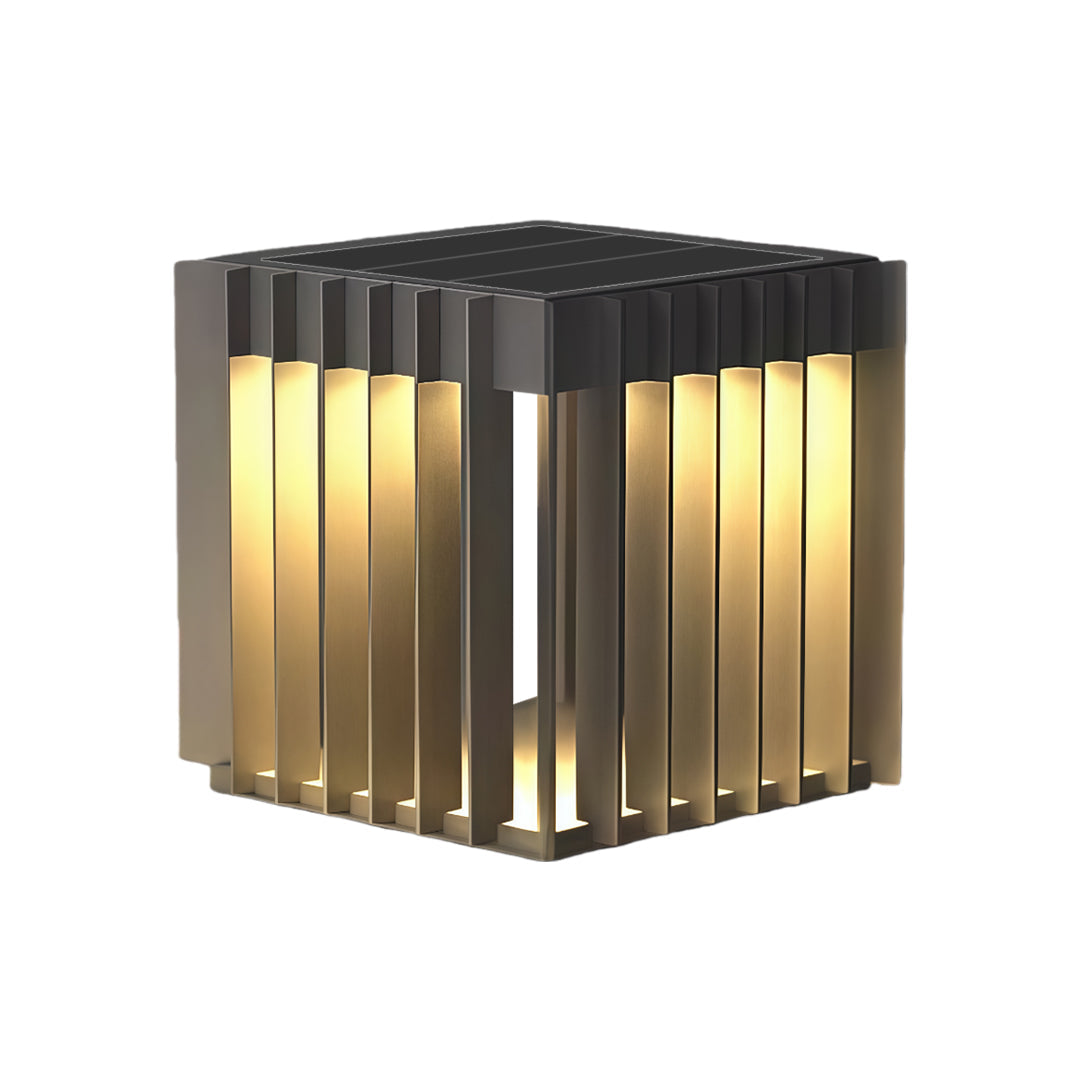 Waterproof Outdoor Pillar Lights Square Modern Minimalist Light