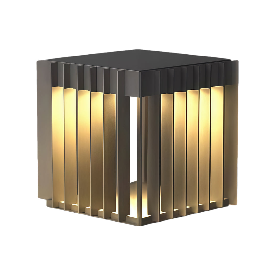 Waterproof Outdoor Pillar Lights Square Modern Minimalist Light