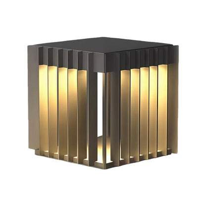 Waterproof Outdoor Pillar Lights Square Modern Minimalist Light