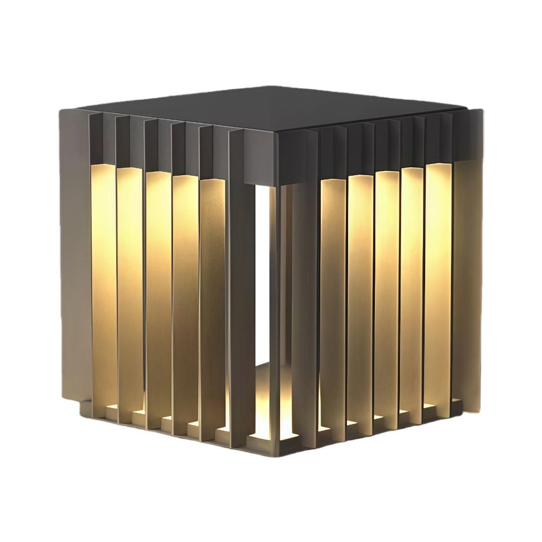Waterproof Outdoor Pillar Lights Square Modern Minimalist Light