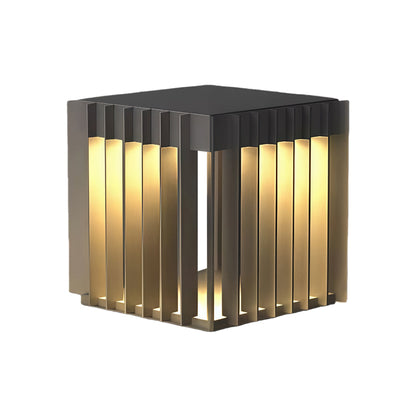 Waterproof Outdoor Pillar Lights Square Modern Minimalist Light