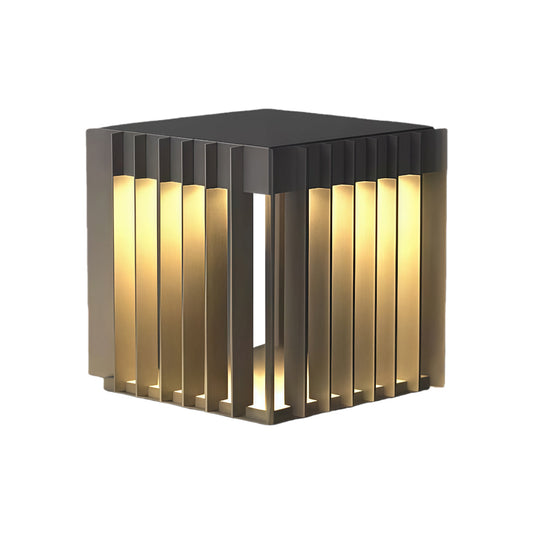 Waterproof Outdoor Pillar Lights Square Modern Minimalist Light