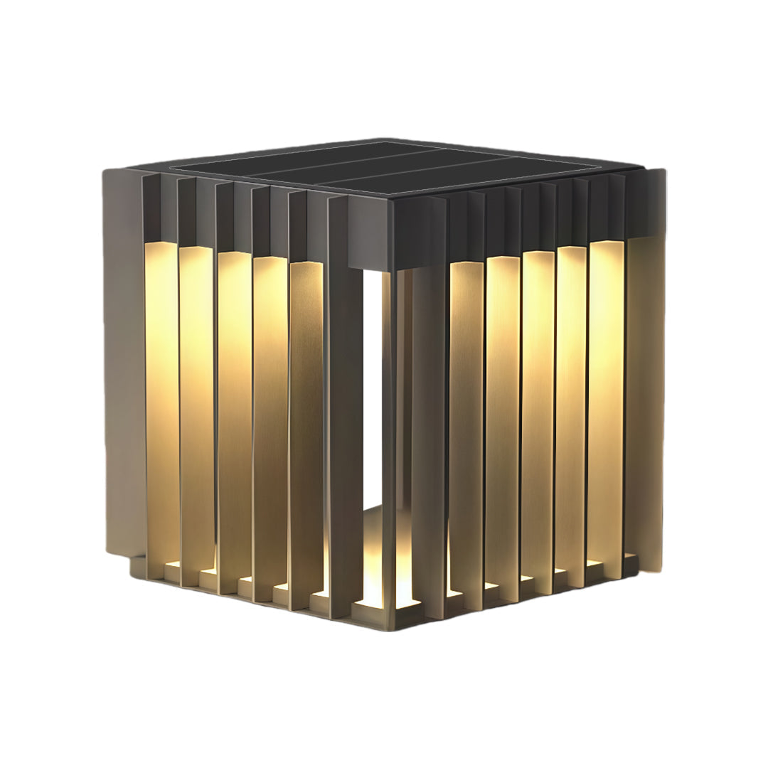 Waterproof Outdoor Pillar Lights Square Modern Minimalist Light