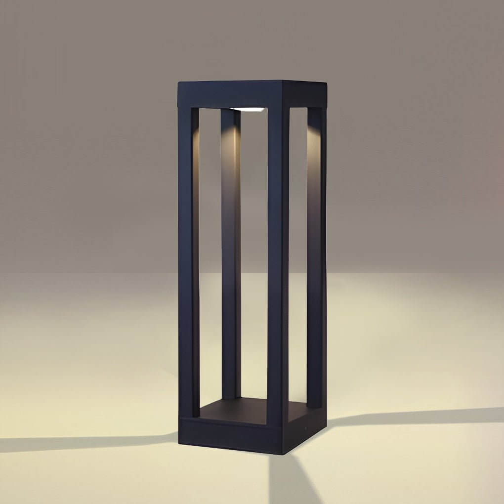 [Open-Box] Black Aluminum Garden LED 7W 4-Beam Landscape Bollard Lights