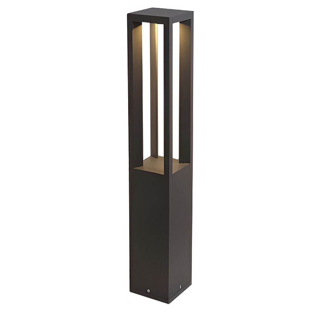 [Open-Box] Black Aluminum Garden LED 7W 4-Beam Landscape Bollard Lights