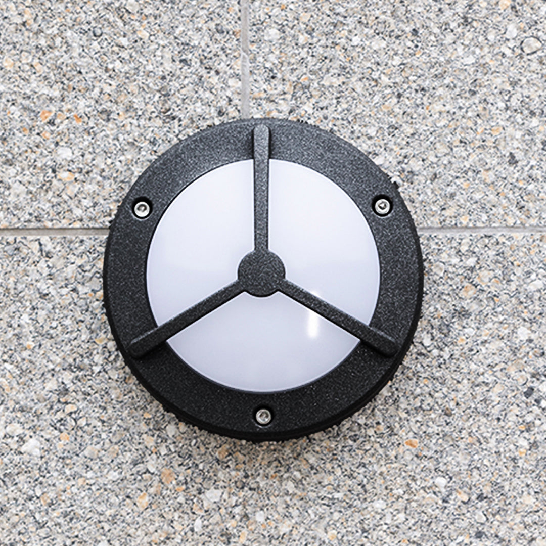 Waterproof Outdoor Wall Lighting Minimalist Trisection Round