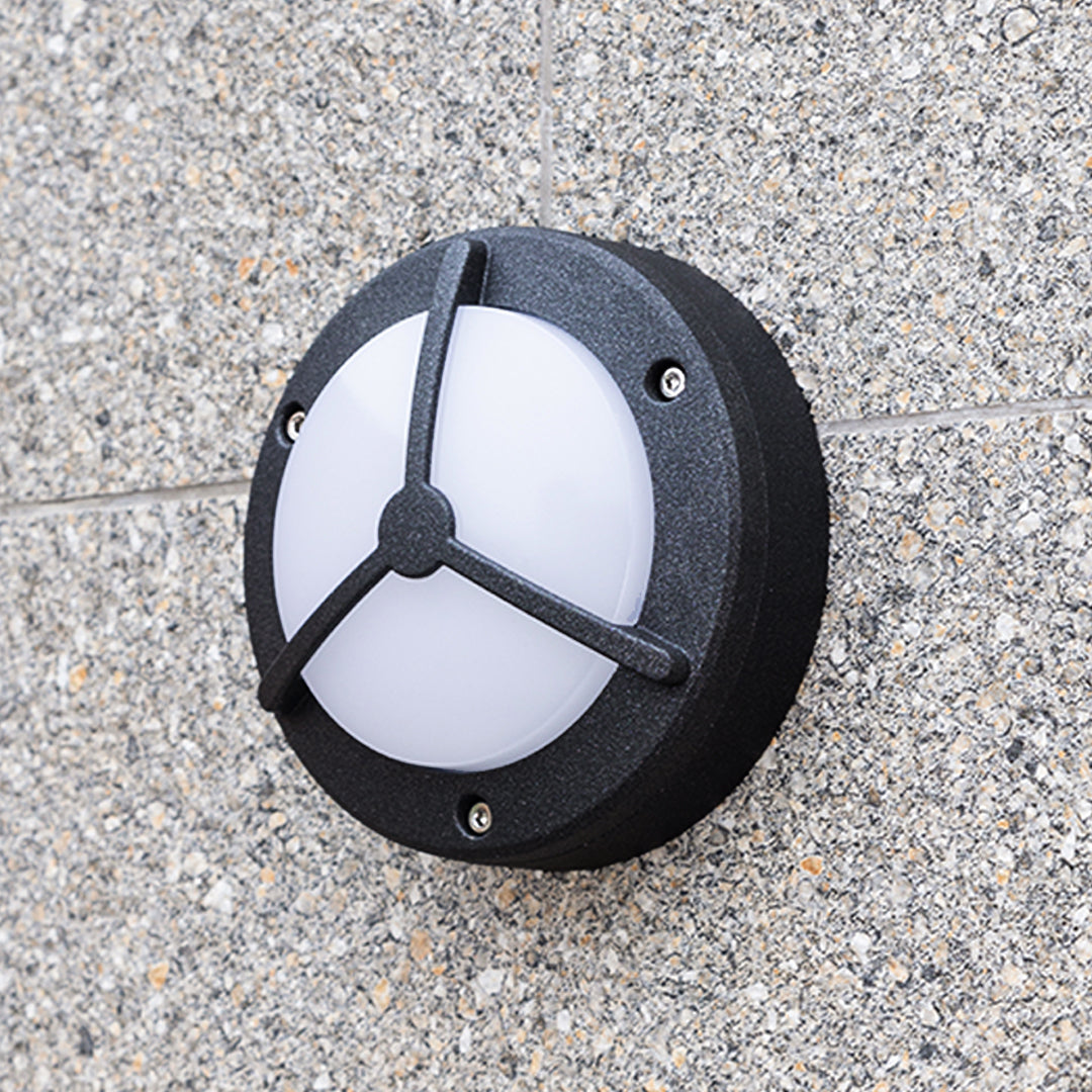 Waterproof Outdoor Wall Lighting Minimalist Trisection Round