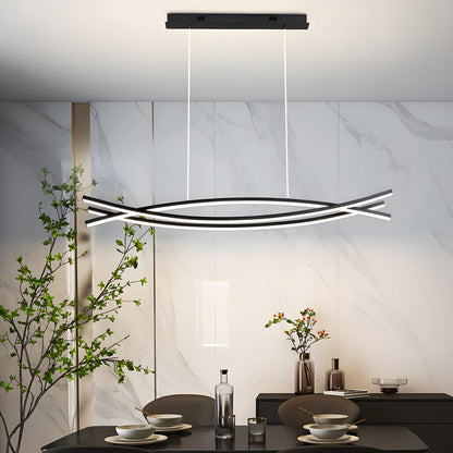 Wave Hanging Light Modern Aluminum LED Ceiling Light