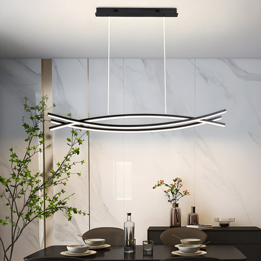 Wave Hanging Light Modern Aluminum LED Ceiling Light