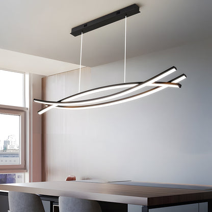 Wave Hanging Light Modern Aluminum LED Ceiling Light