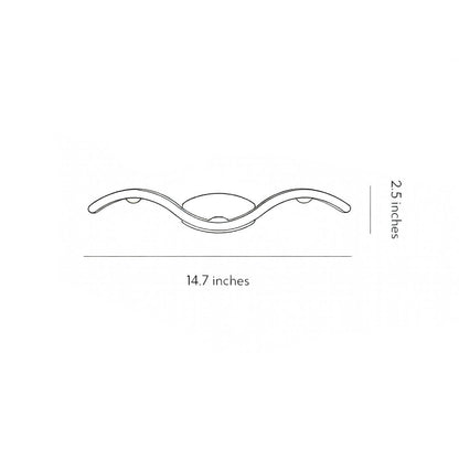 Wave Wall Sconce Outdoor Creative Up-Down LED Light