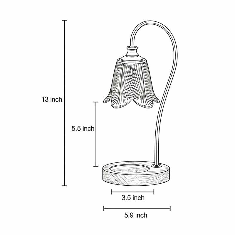 Wax Melt Light Adjustable Aromatherapy Atmosphere No-Flame Lamp
