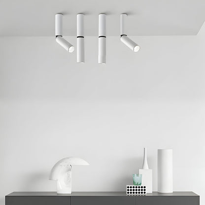 White Adjustable Cylinder Ceiling Spotlights - 1-Light LED 3W