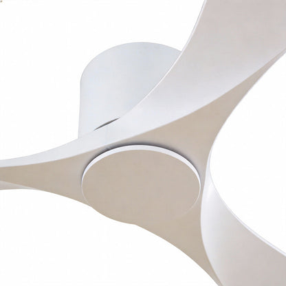 White Ceiling Fan Modern 52-Inch Indoor 3‑blade Fan