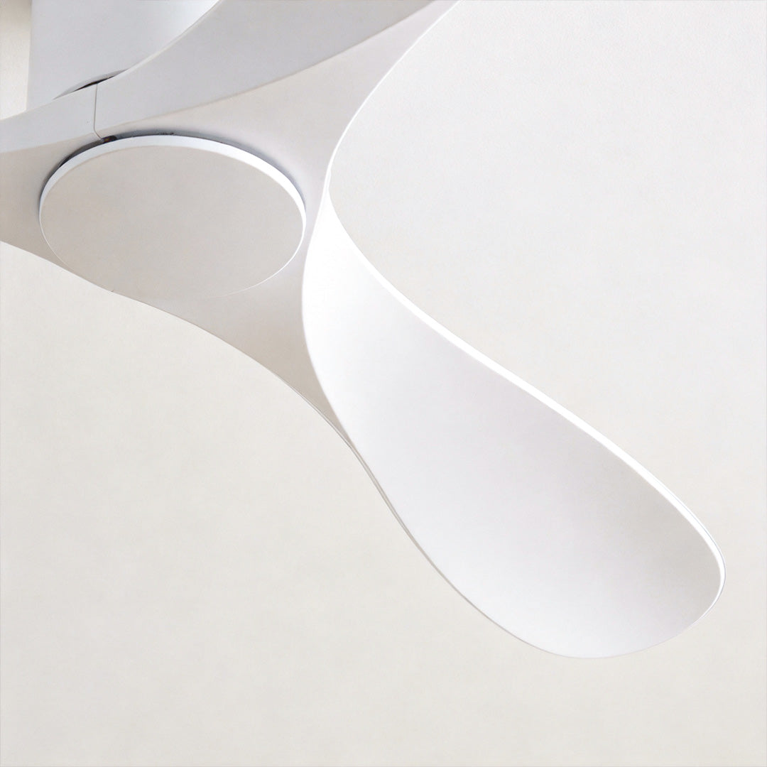 White Ceiling Fan Modern 52-Inch Indoor 3‑blade Fan