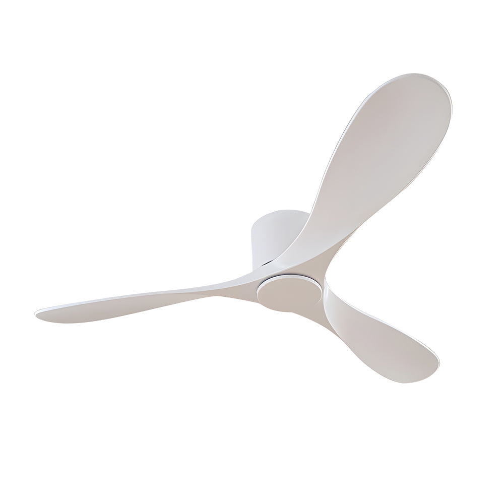 White Ceiling Fan Modern 52-Inch Indoor 3‑blade Fan