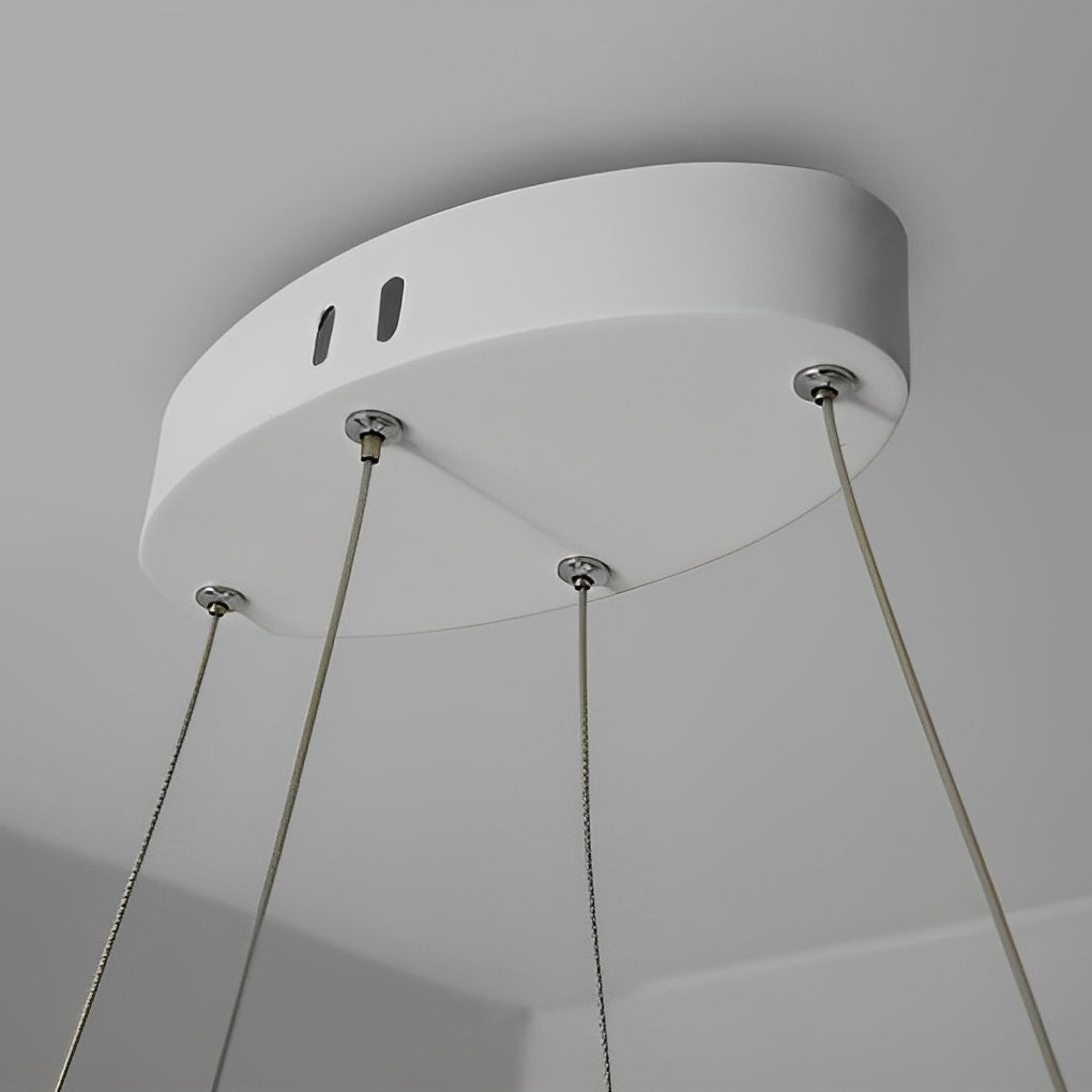 White Chandeliers Modern Creativity Wave Curve Ceiling Light