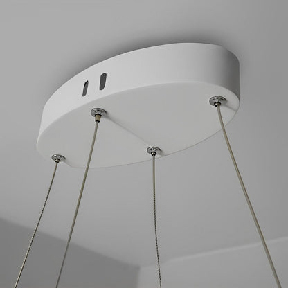White Chandeliers Modern Creativity Wave Curve Ceiling Light