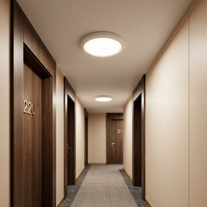 White Flush Mount Ceiling Light USB Rechargeable Sensor Light