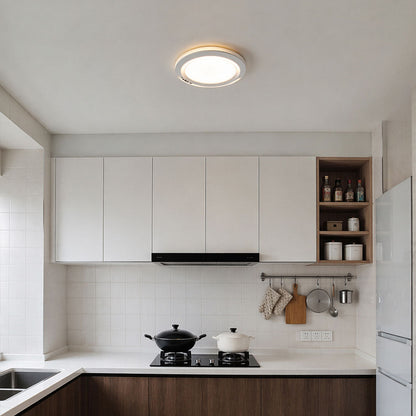 White Flush Mount Ceiling Light USB Rechargeable Sensor Light