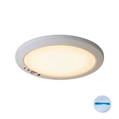 White Flush Mount Ceiling Light USB Rechargeable Sensor Light