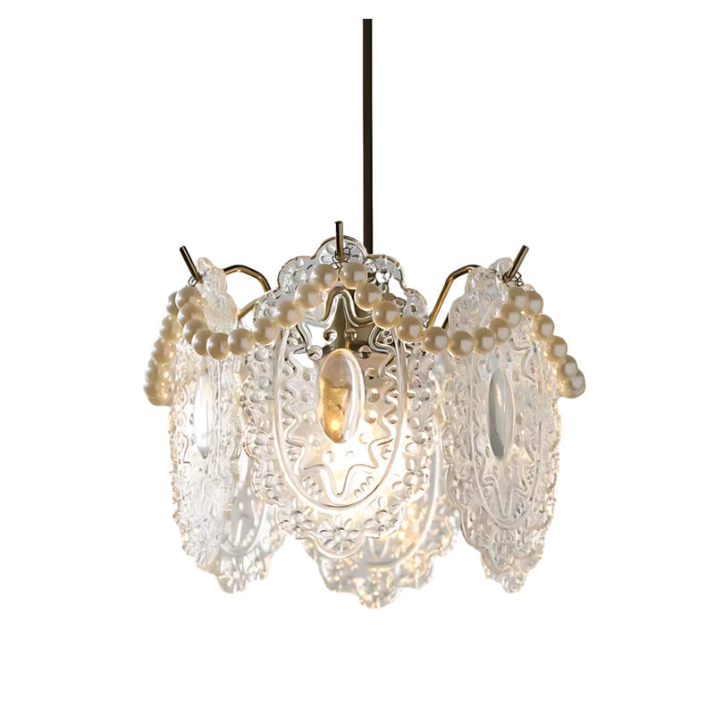 White Glass Pendant Lights Modern Unique Ceiling Light