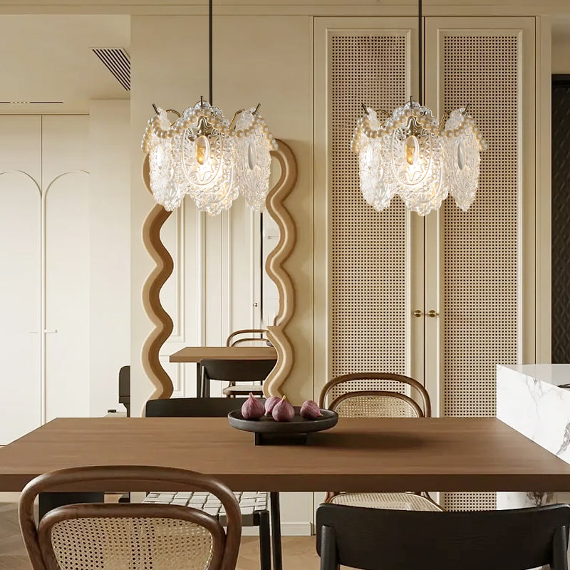 White Glass Pendant Lights Modern Unique Ceiling Light