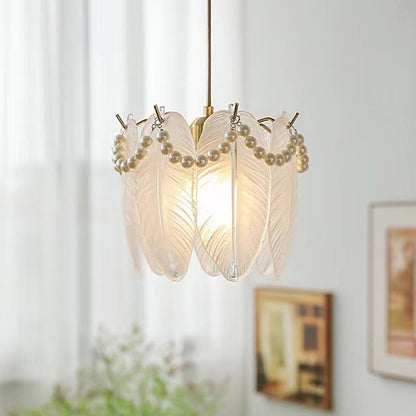 White Glass Pendant Lights Modern Unique Ceiling Light