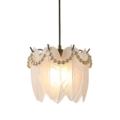White Glass Pendant Lights Modern Unique Ceiling Light