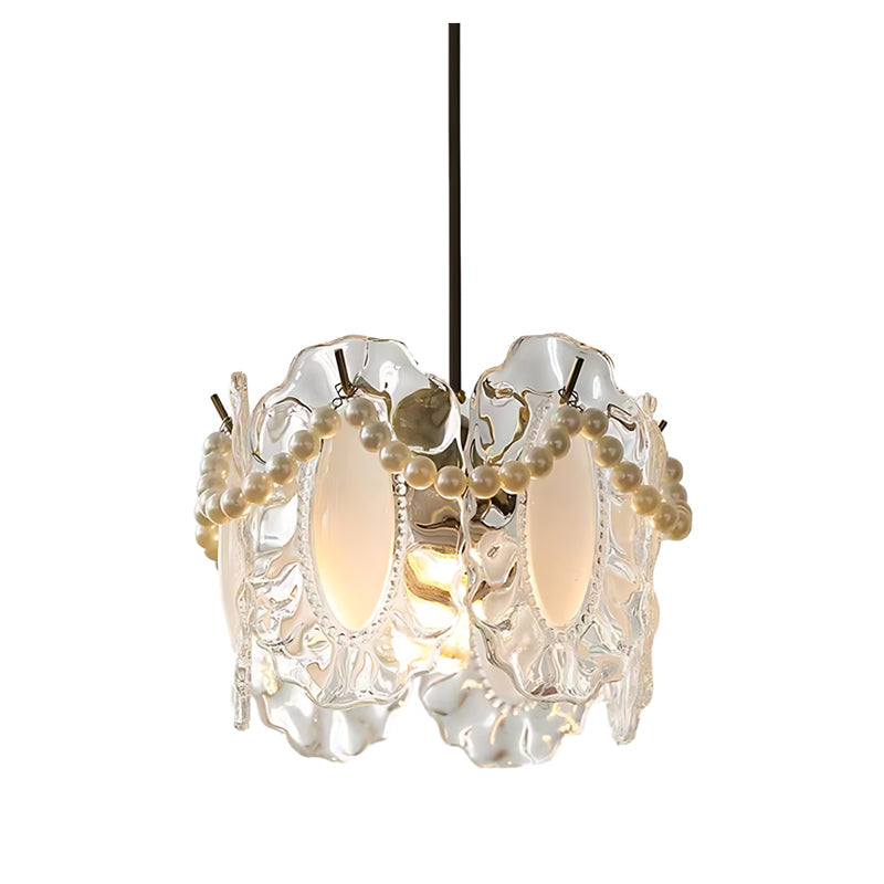 White Glass Pendant Lights Modern Unique Ceiling Light