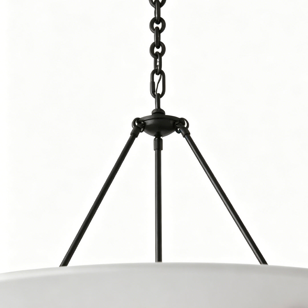 White Plaster Chandelier French Vintage Style Ceiling Light