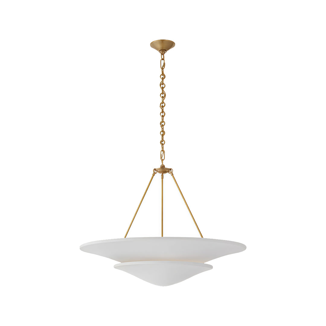 White Plaster Chandelier French Vintage Style Ceiling Light