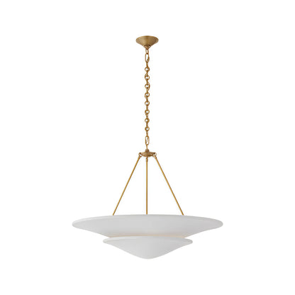 White Plaster Chandelier French Vintage Style Ceiling Light