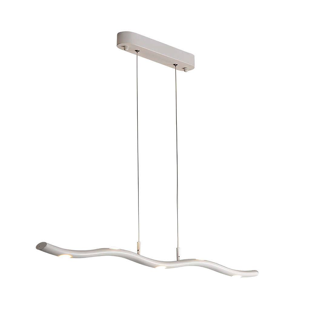 White Wave Pendant Light Modern Long Branch LED Ceiling Light