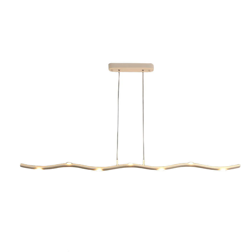 White Wave Pendant Light Modern Long Branch LED Ceiling Light