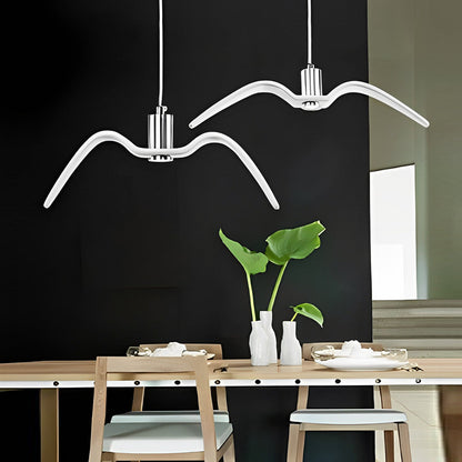 Wing Pendant Light Modern Creative Seagull LED Metal Light