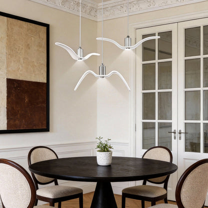 Wing Pendant Light Modern Creative Seagull LED Metal Light