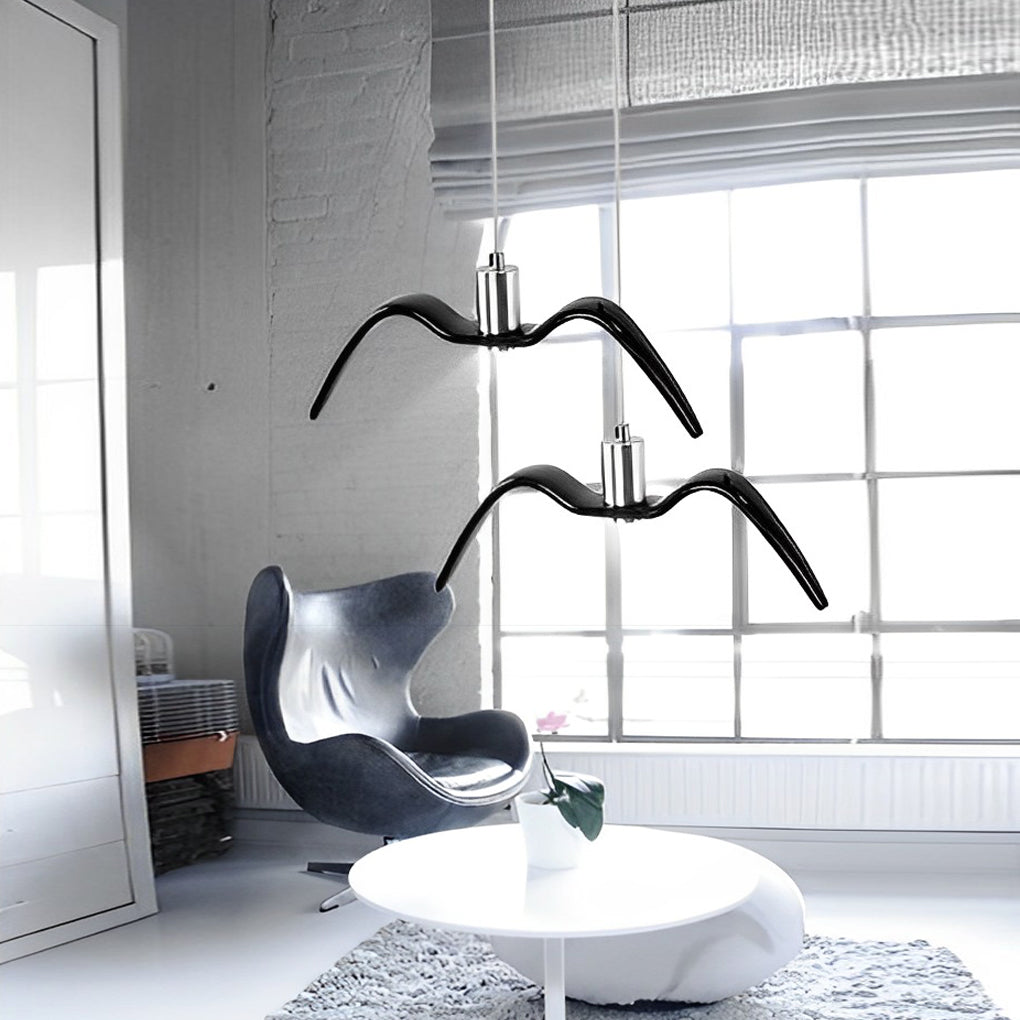 Wing Pendant Light Modern Creative Seagull LED Metal Light