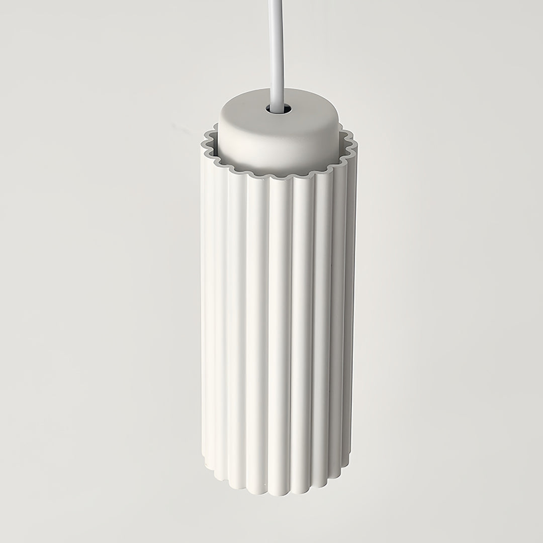 White Metal Pendants Light Nordic Style Solid Color Ceiling Lamp
