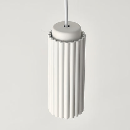 White Metal Pendants Light Nordic Style Solid Color Ceiling Lamp