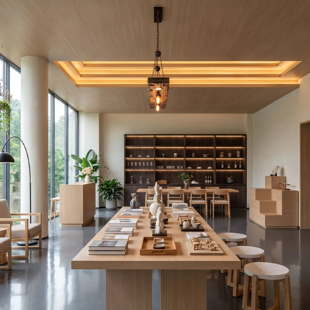 Wood and Metal Chandelier Industrial Rustic Ceiling Light