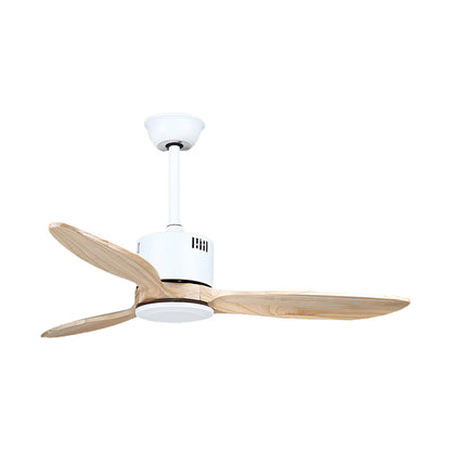 Wooden Ceiling Fan with Light Quiet Dc Motor Flush Mount Fandelier