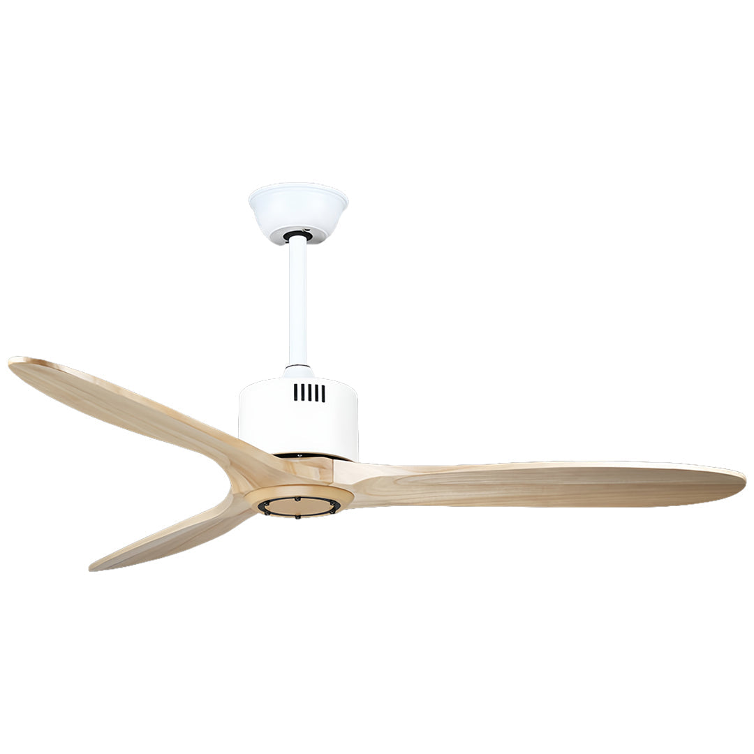 Wooden Ceiling Fan with Light Quiet Dc Motor Flush Mount Fandelier