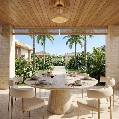 Woven Flush Mount Light Rattan Outdoor Waterproof Ceiling Light