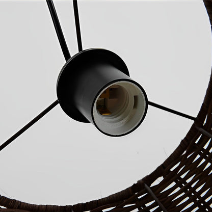 Woven Pendant Lamp American Vintage Rattan Ceiling Light