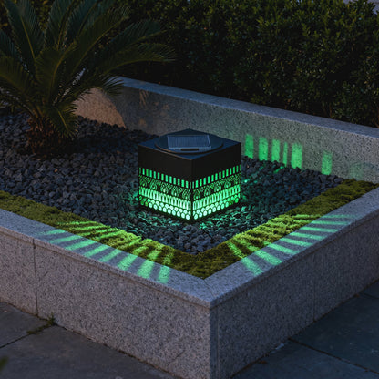 Wrought Iron Outdoor Wall Lights Solar Hollow Lamp