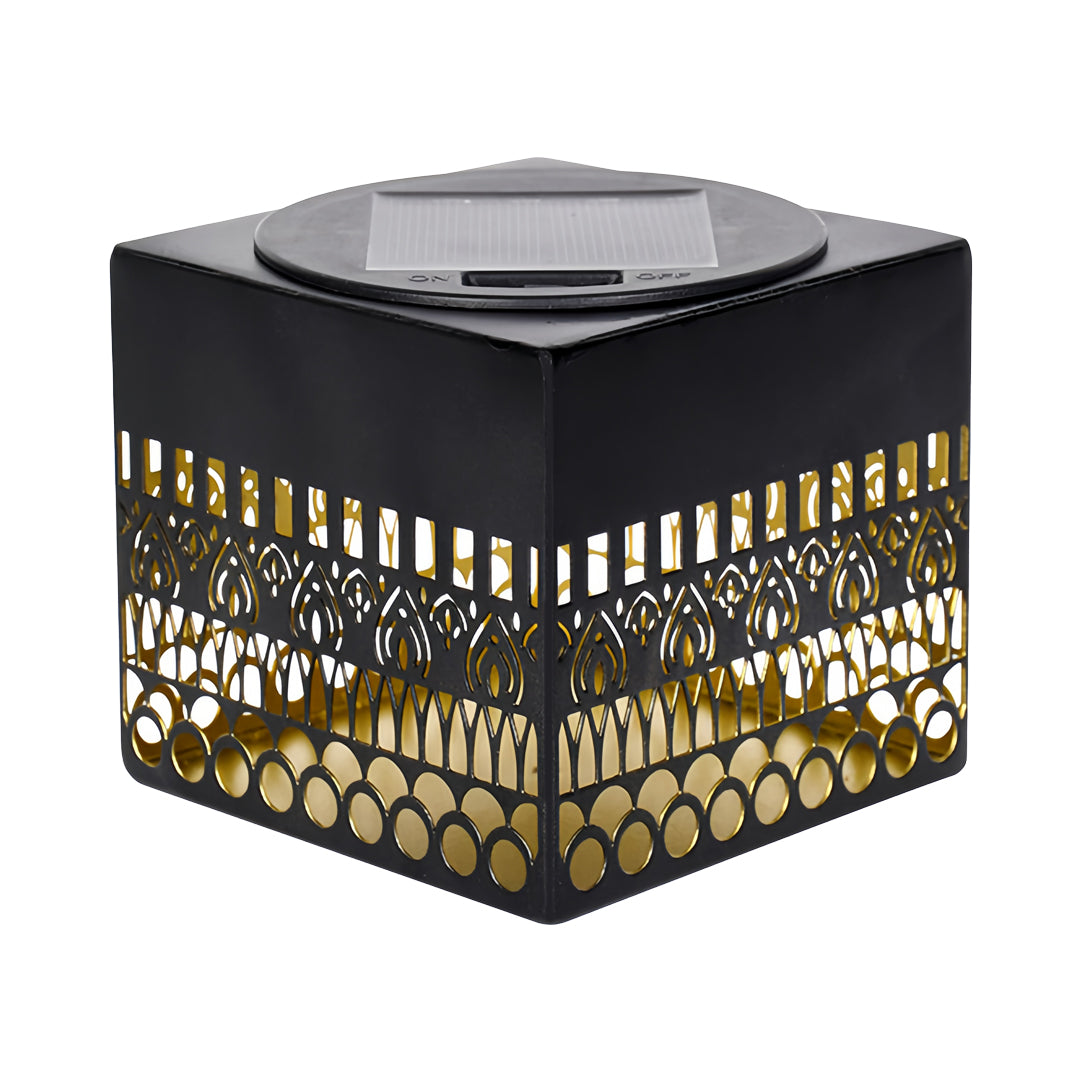 Wrought Iron Outdoor Wall Lights Solar Hollow Lamp