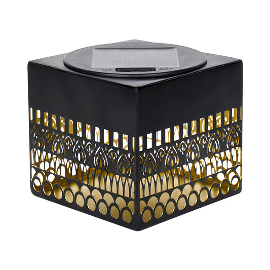 Wrought Iron Outdoor Wall Lights Solar Hollow Lamp